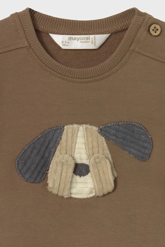 Хлопчик Бавовняний светр для немовлят Mayoral Newborn 2406.1Q.Newborn.9BYA коричневий