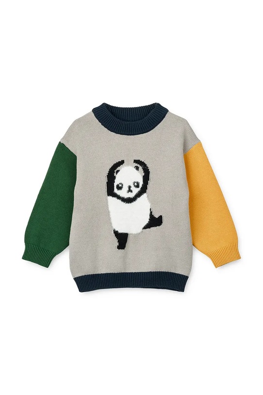 Liewood sweter z dodatkiem wełny dziecięcy Orlane Embroidery Knit Jumper LW20077.9BYA multicolor AW25