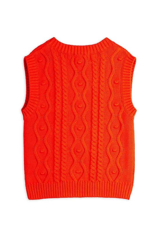 Хлопчик Дитяча бавовняна жилетка Mini Rodini Panda 25720124 червоний