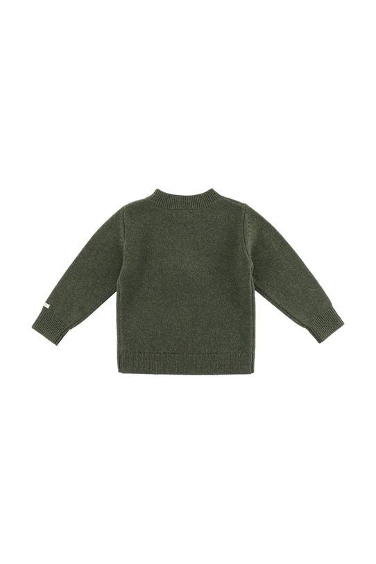 Chłopiec Donsje sweter wełniany niemowlęcy Denn Merino Wool Sweater Gingerbread 4083506 zielony