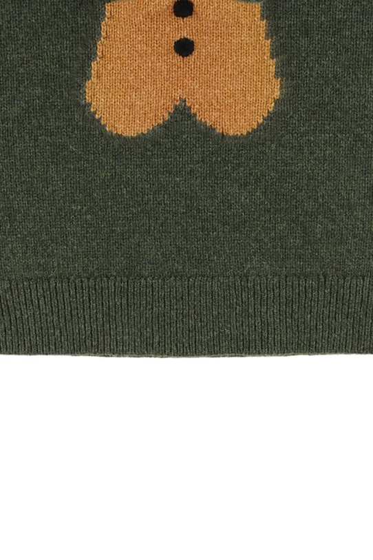 Donsje sweter wełniany niemowlęcy Denn Merino Wool Sweater Gingerbread 4083506