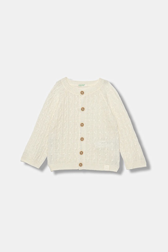 Kardigán pre bábätká United Colors of Benetton tenká béžová 106WA5012.W.seasonal