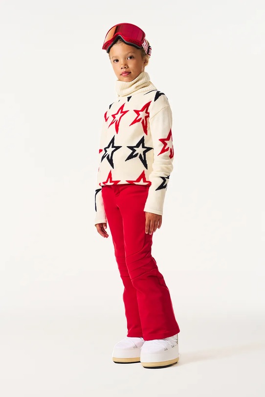 Perfect Moment sweter wełniany dziecięcy star dust sweater wełna biały K6000042