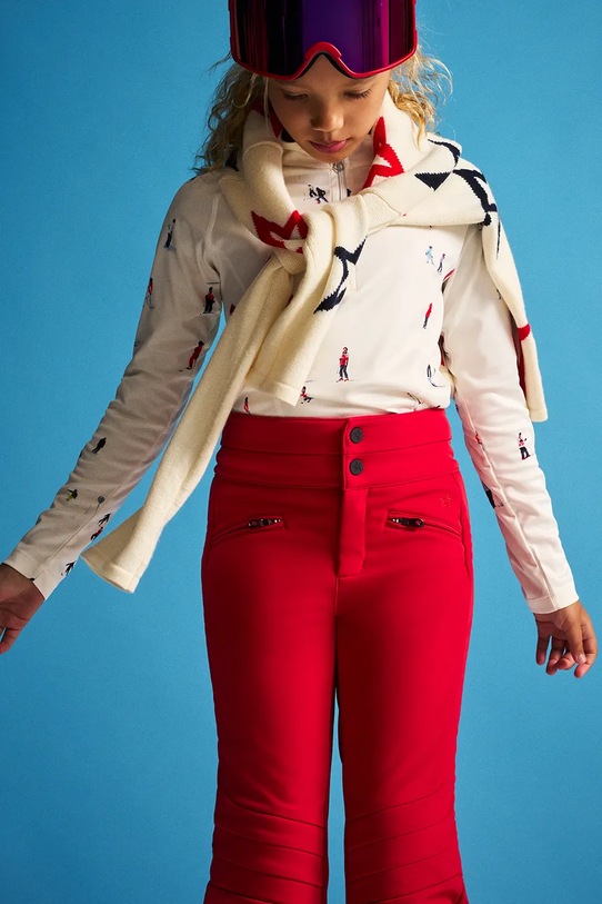 Perfect Moment sweter wełniany dziecięcy star dust sweater K6000042 biały