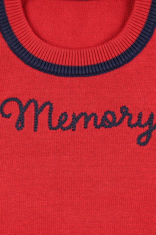 Băieți Bobo Choses vestă din bumbac pentru copii Memory 225BC011 rosu