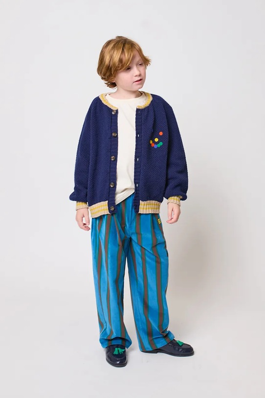 Bobo Choses kardigan z dodatkiem wełny dziecięcy Fun Face 225FC014