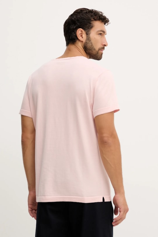 BOSS tricou din bumbac BECKHAM X BOSS roz 50552423