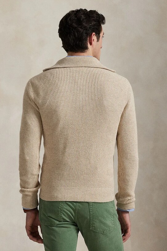 Vlnený sveter Polo Ralph Lauren 710941101 béžová AW25