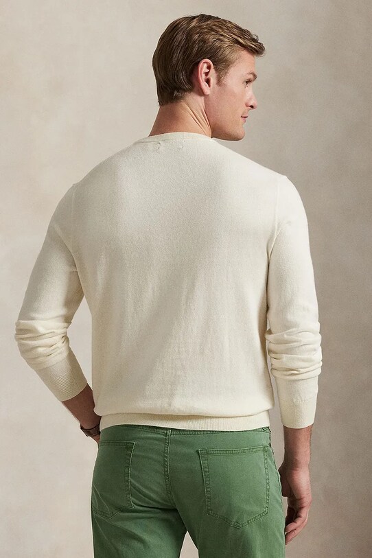 Polo Ralph Lauren pulover de bumbac 710973589 bej AW25
