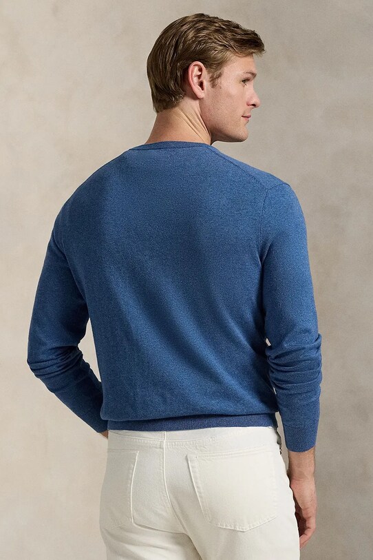 Polo Ralph Lauren pulover de bumbac 710973589 albastru AW25