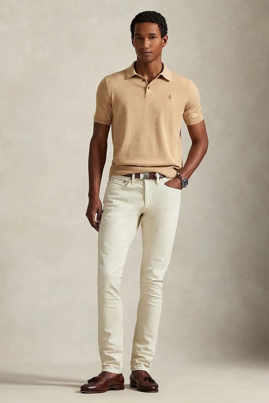 Odzież Polo Ralph Lauren sweter 710980682 beżowy