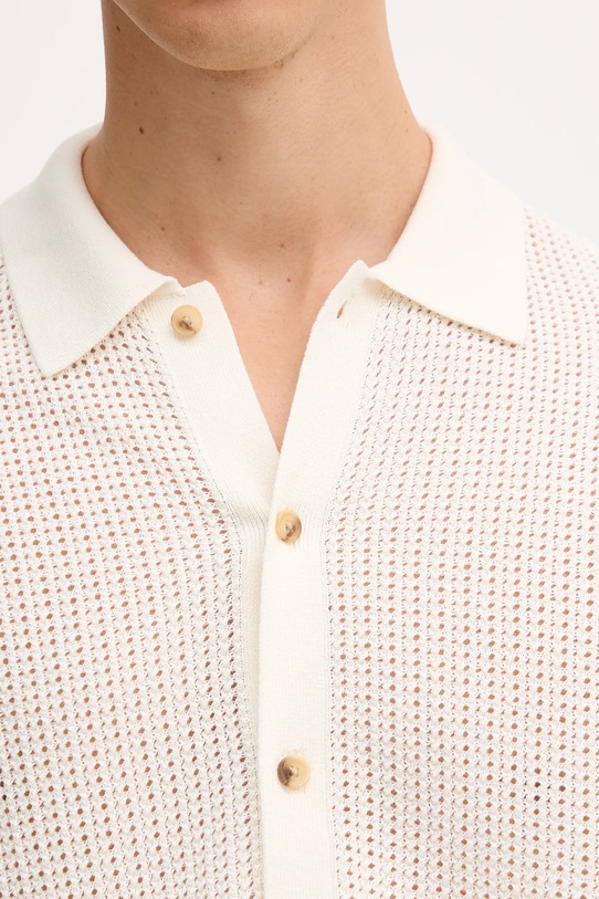 Tommy Hilfiger cămașă din bumbac MW0MW39530 bej