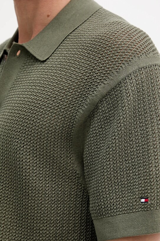 Tommy Hilfiger koszula bawełniana MW0MW39530 zielony