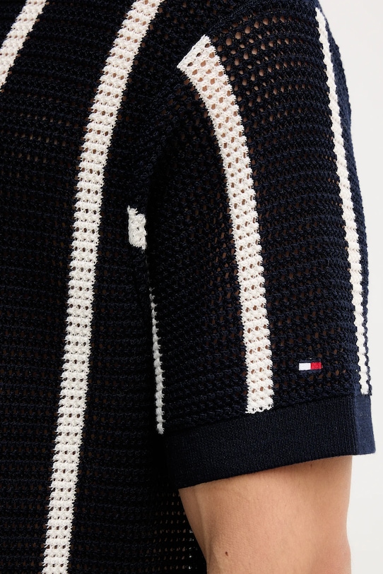 Tommy Hilfiger cămașă din bumbac MW0MW41225 bleumarin