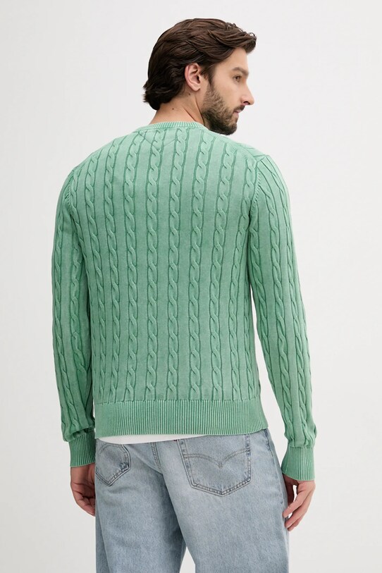 Îmbrăcăminte Tommy Hilfiger pulover de bumbac MW0MW39524 verde