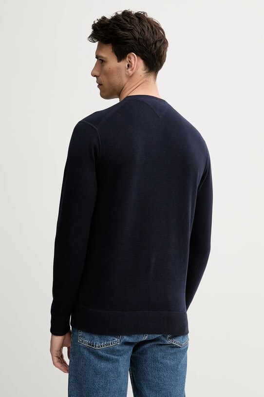 Odzież Tommy Hilfiger sweter bawełniany MW0MW39533 granatowy