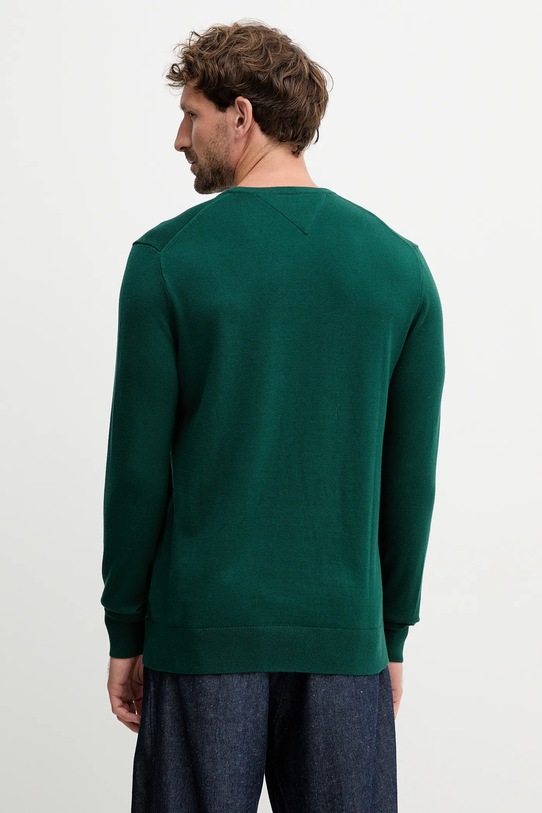 Ρούχα Βαμβακερό πουλόβερ Tommy Hilfiger MW0MW39999 πράσινο