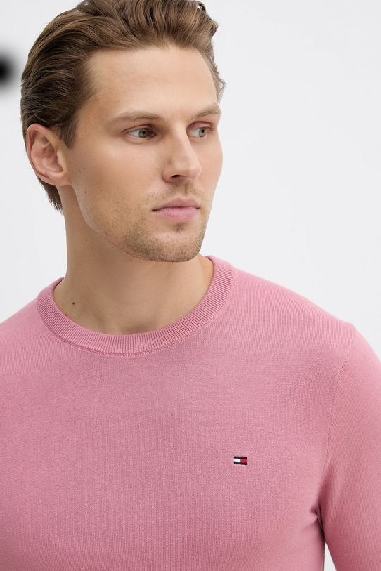 Bavlněný svetr Tommy Hilfiger růžová MW0MW39999