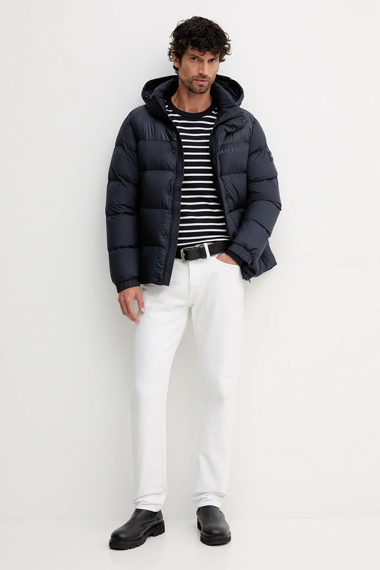 Tommy Hilfiger sweter bawełniany MW0MW39999 granatowy AW25