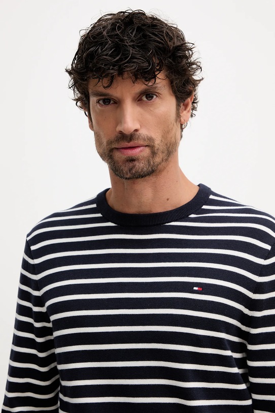Tommy Hilfiger sweter bawełniany granatowy MW0MW39999