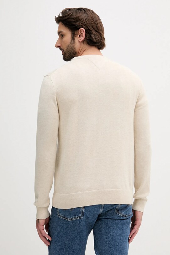Odzież Tommy Hilfiger sweter bawełniany MW0MW39999 beżowy