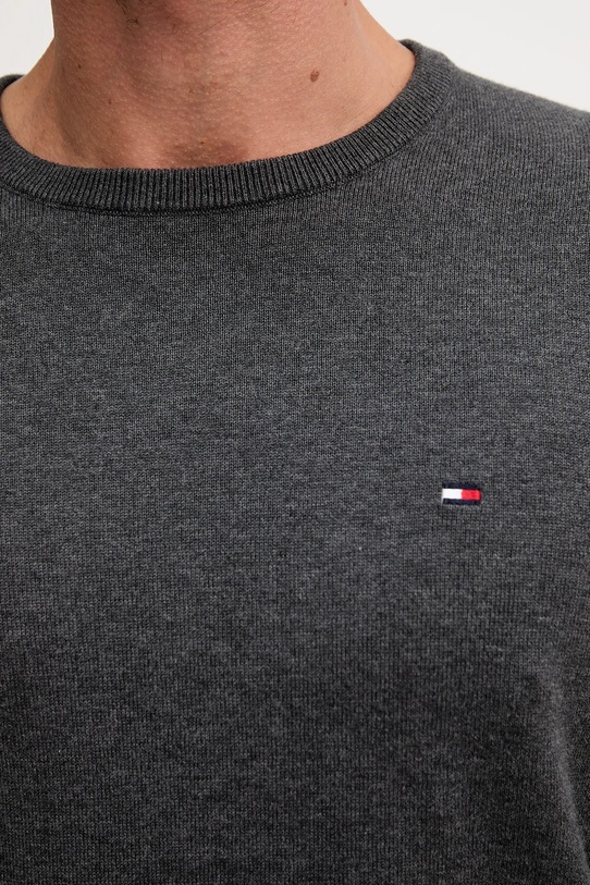 Tommy Hilfiger sweter bawełniany MW0MW39999 szary