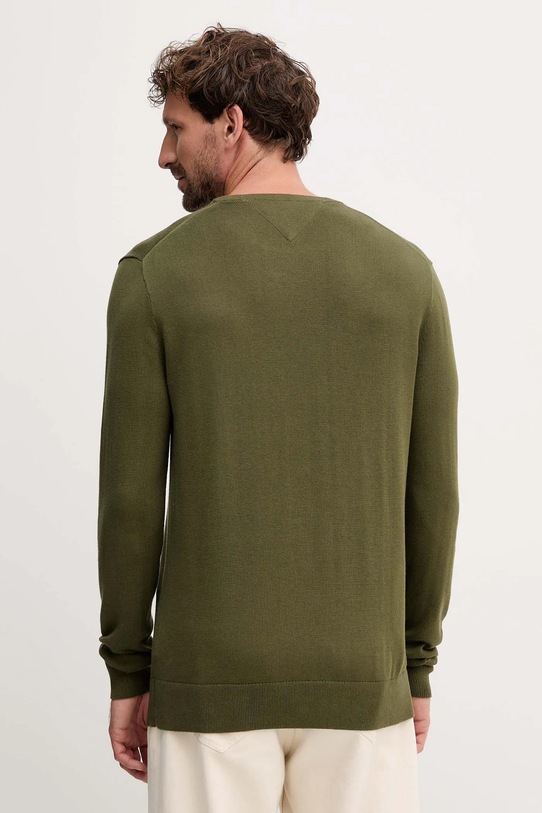 Odzież Tommy Hilfiger sweter bawełniany MW0MW39999 zielony