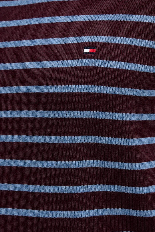 Tommy Hilfiger pulover de bumbac MW0MW39999 burgundia