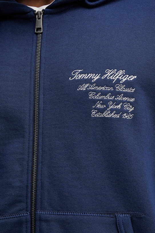 Tommy Hilfiger bluza bawełniana MW0MW39683 granatowy