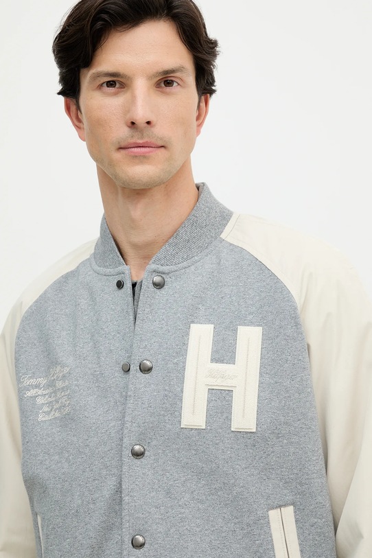 Tommy Hilfiger kurtka bomber szary MW0MW39684