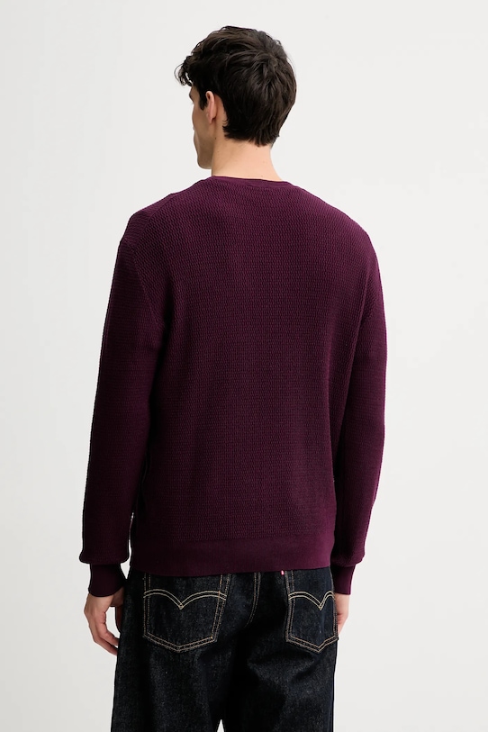 Odzież Calvin Klein sweter LV04LB327G bordowy