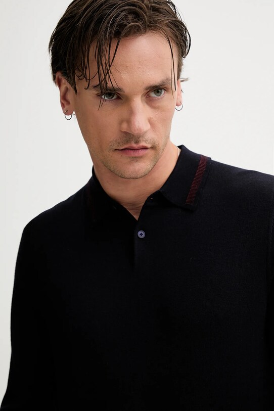 PS Paul Smith sweter wełniany granatowy M2R.303Z.T21861