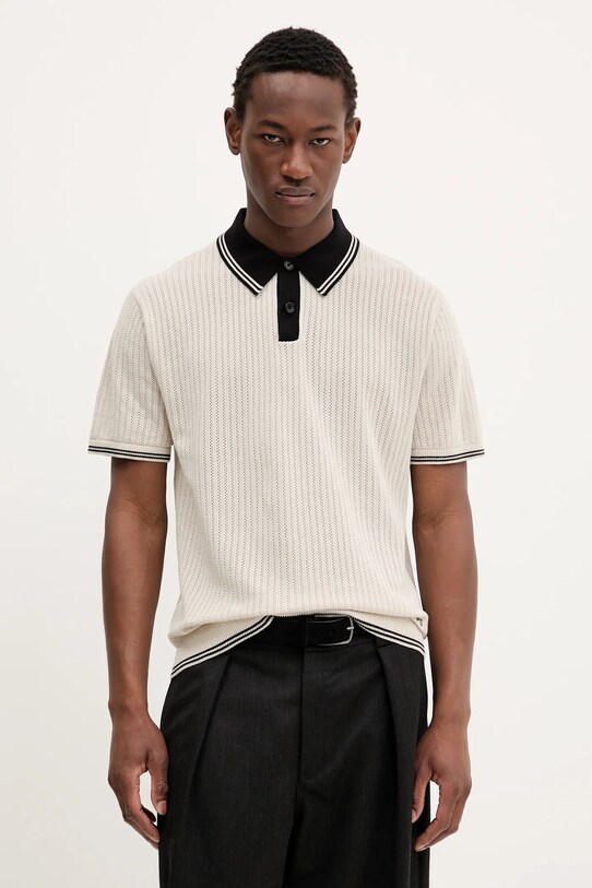 PS Paul Smith polo bawełna beżowy M2R.465Z.T22435