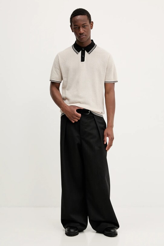PS Paul Smith polo M2R.465Z.T22435 beżowy AW25