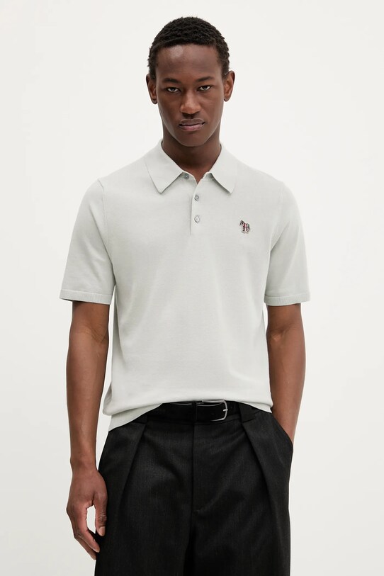 PS Paul Smith polo de bumbac regular gri M2R.485ZZ.T21858