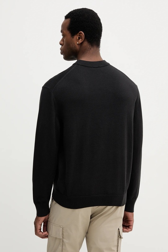 Ρούχα Βαμβακερό πουλόβερ Calvin Klein Jeans LV04RC309G μαύρο