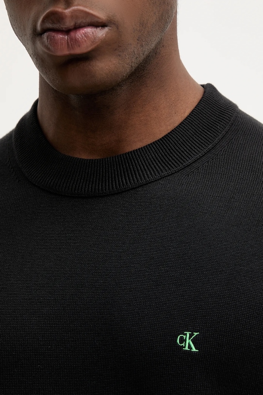 Бавовняний светр Calvin Klein Jeans LV04RC309G чорний