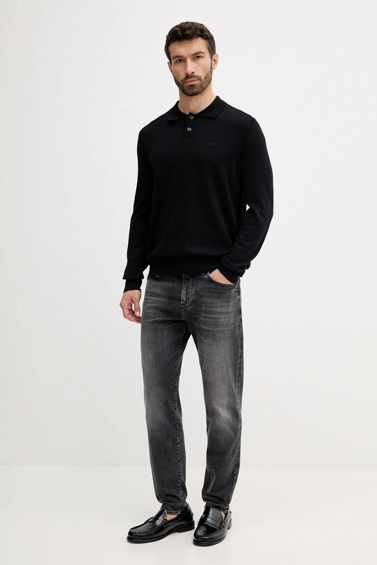 BOSS Orange pulover 50531553 negru AW25