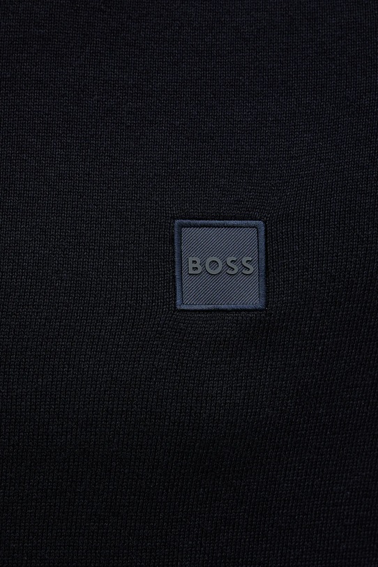 BOSS Orange cardigan din amestec de casmir Kanozip_S 50543692 bleumarin