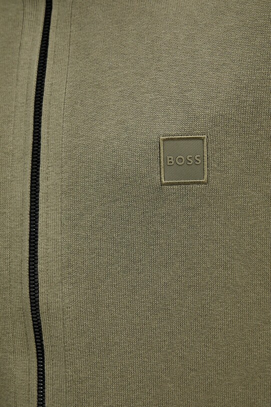 BOSS Orange kardigan z domieszką kaszmiru 50543692 zielony