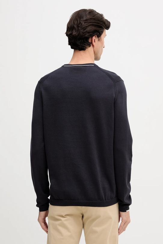 Хлопковый свитер BOSS Green 50541940 тёмно-синий AW25