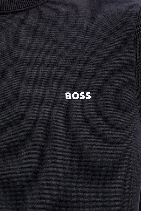 BOSS Green sweter bawełniany granatowy 50541940