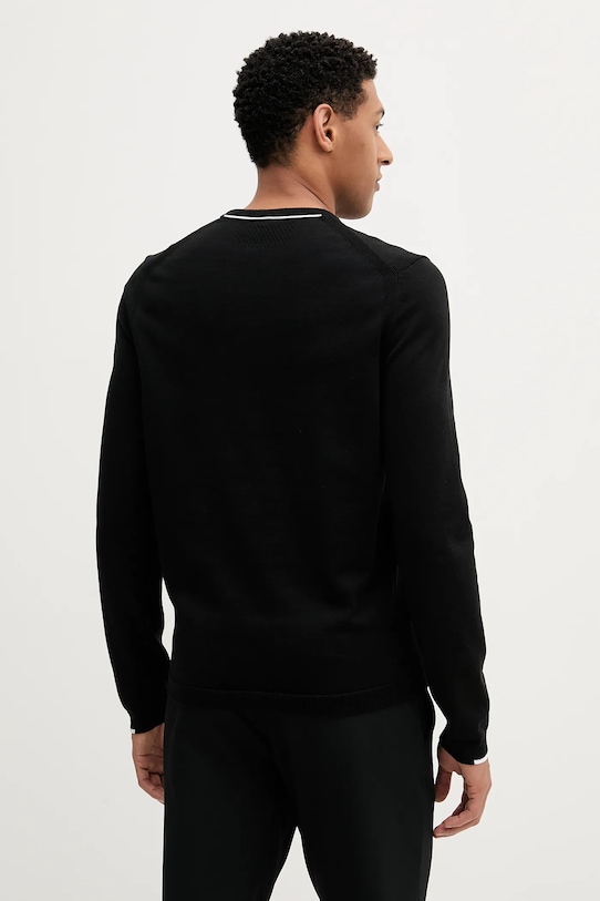 Ruházat BOSS Green pamut pulóver 50541940 fekete