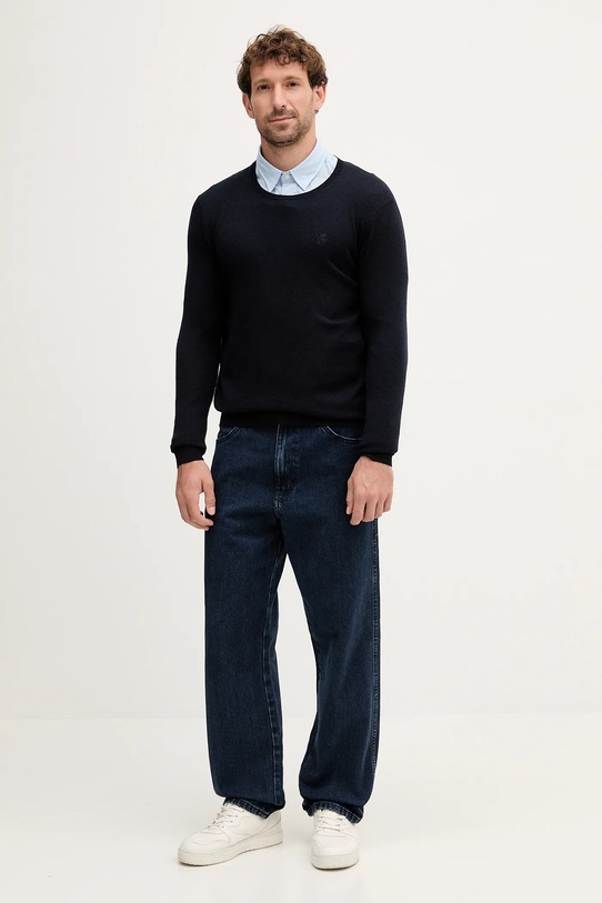 Karl Lagerfeld sweter wełniany 553399.655000 granatowy AW25