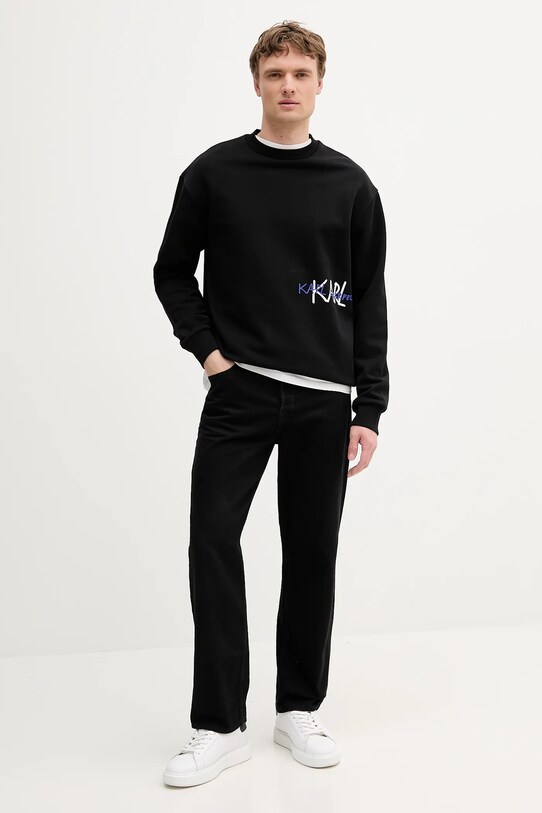 Karl Lagerfeld hanorac de bumbac 553904.705112 negru AW25