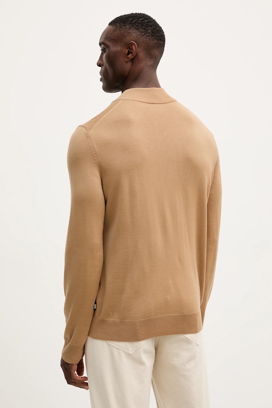 Ρούχα Μάλλινο πουλόβερ BOSS 50528300 μπεζ