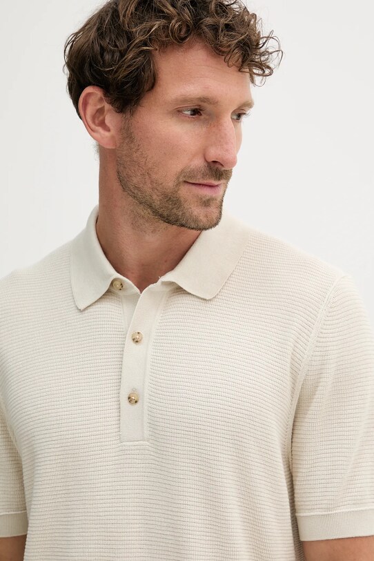 BOSS polo beżowy 50543148