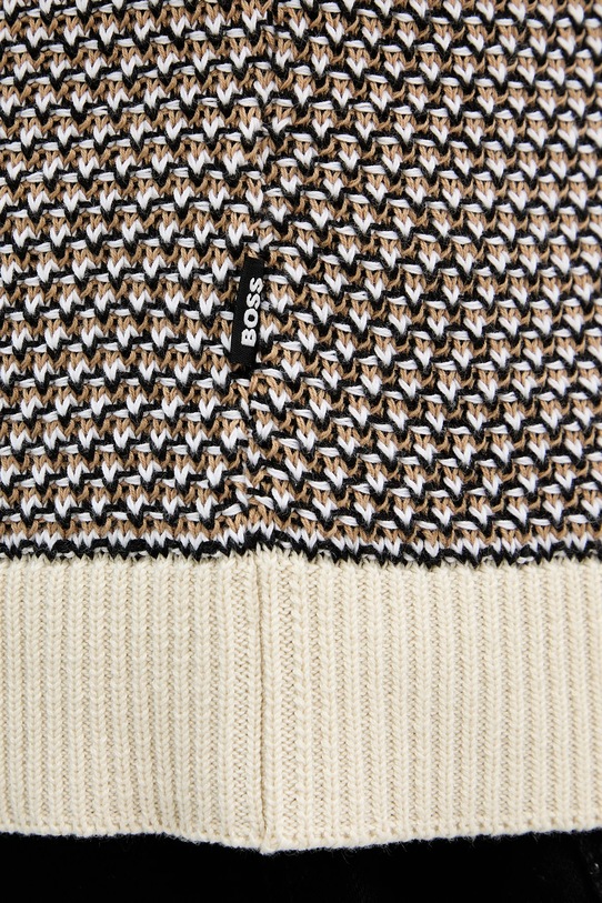 BOSS cardigan din bumbac C-Iconico 50543163 bej