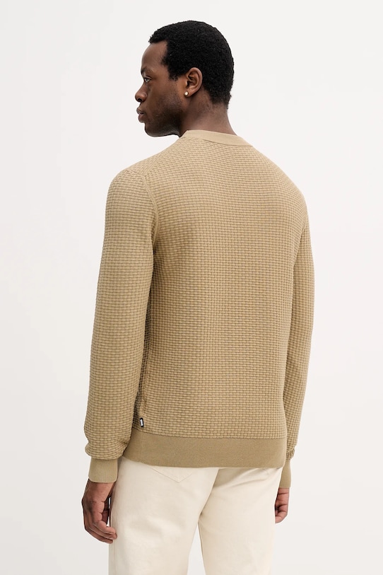 Odzież BOSS sweter bawełniany 50545283 beżowy