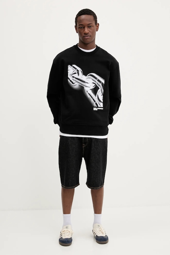 Karl Lagerfeld Jeans bluza bawełniana A3M20021 czarny AW25